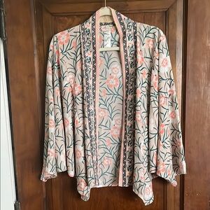 Free People Floral Kimono Cardigan
